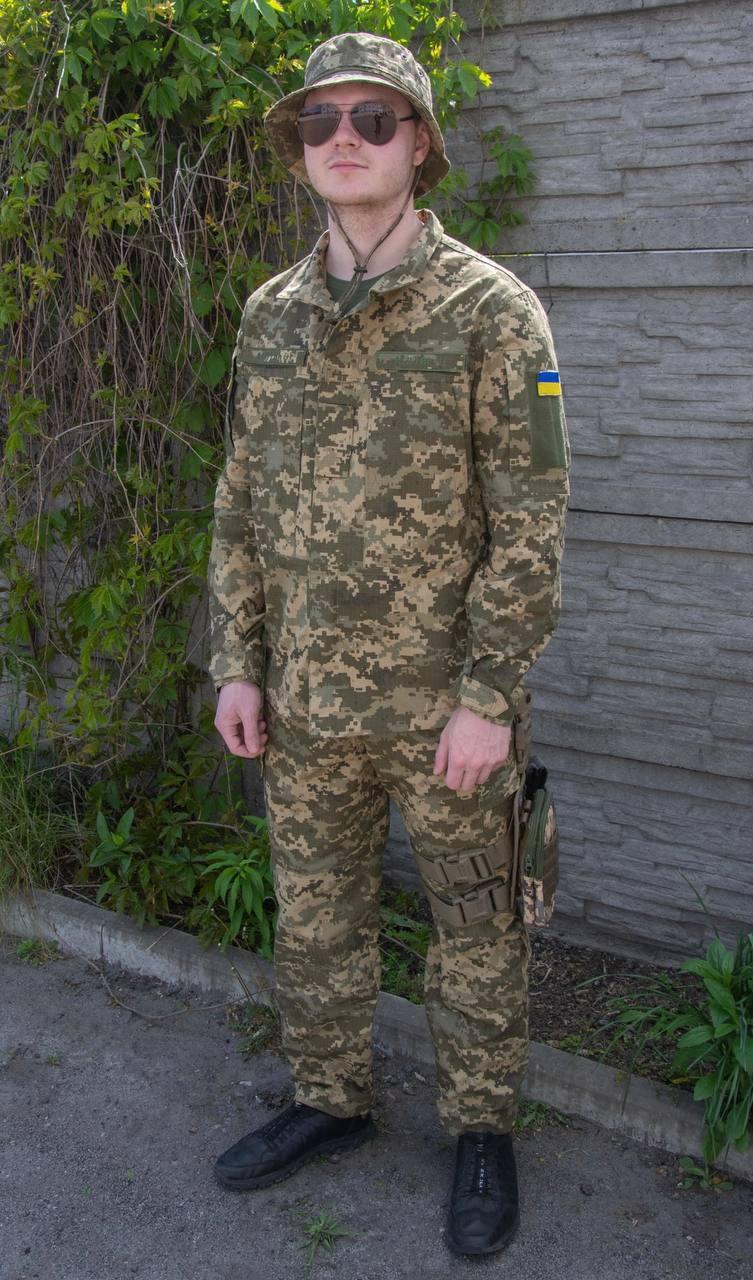 Форма для ВСУ уставная КІРАСА ММ-14 нашивка из рипстопа р. 54 Пиксель