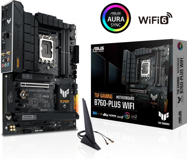 Материнская плата игровая Asus TUF Gaming B760-PLUS WIFI Socket 1700/ATX/4хDDR5 DIMM (11401452) - фото 2