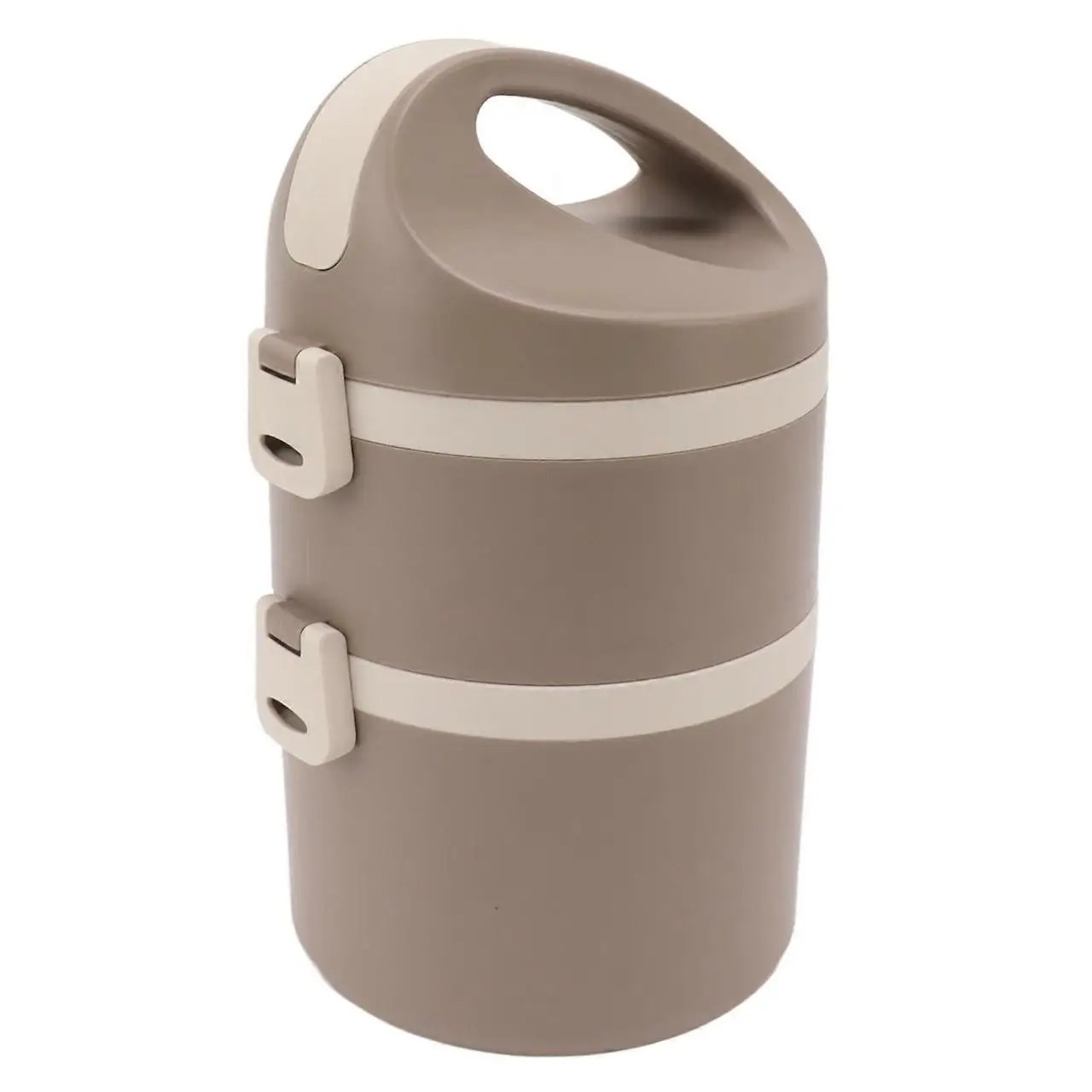 Ланч-бокс двухсекционный Empire Алон 3519 круглый 0,8/1л Коричневый (8c82ba17)