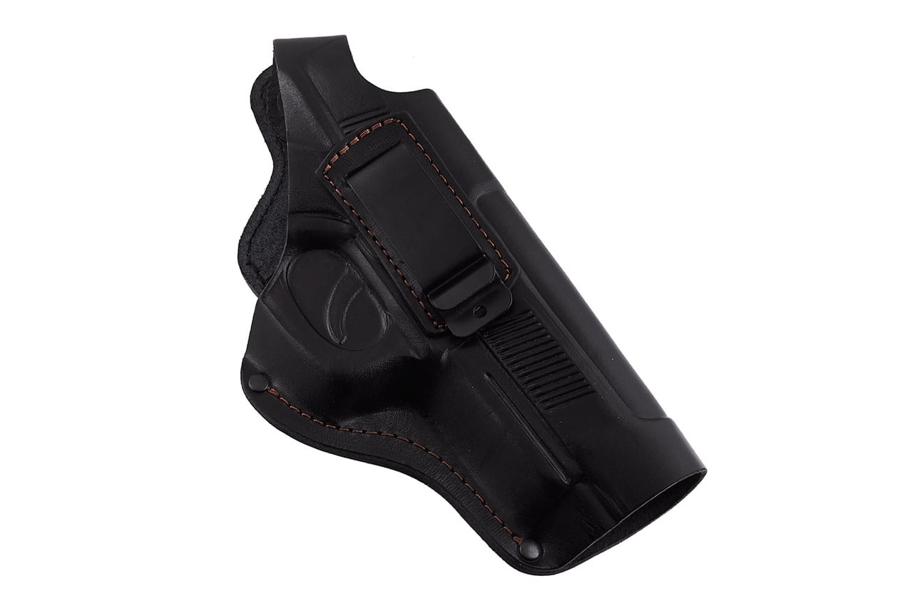 Кобура для Beretta 92 поясная скрытого ношения/формованная/кожаная со скобой Черный (92201)