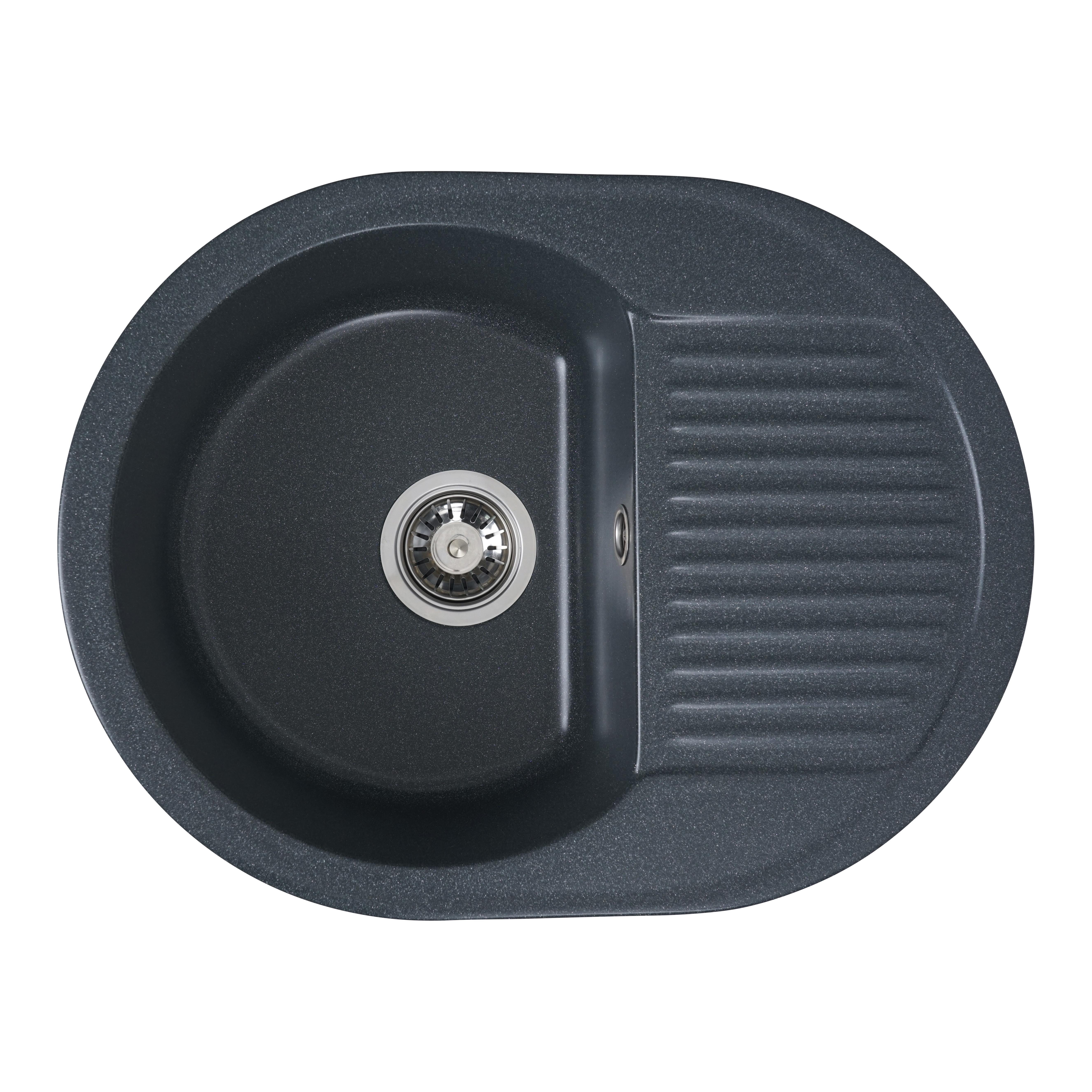 Мойка для кухни Platinum 6247 Bora гранит глянец Антрацит (000027511)