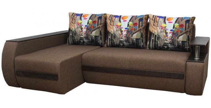 Диван кутовий Garnitur.plus Граф 95х250х100 см Світло-коричневий (DP-403)