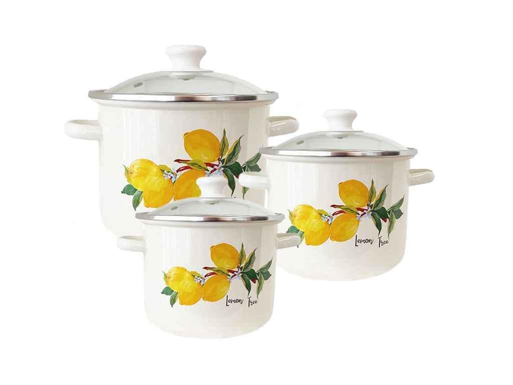 Набор посуды Idilia 3 пр. I752 Лимонное дерево Молочный (993177)