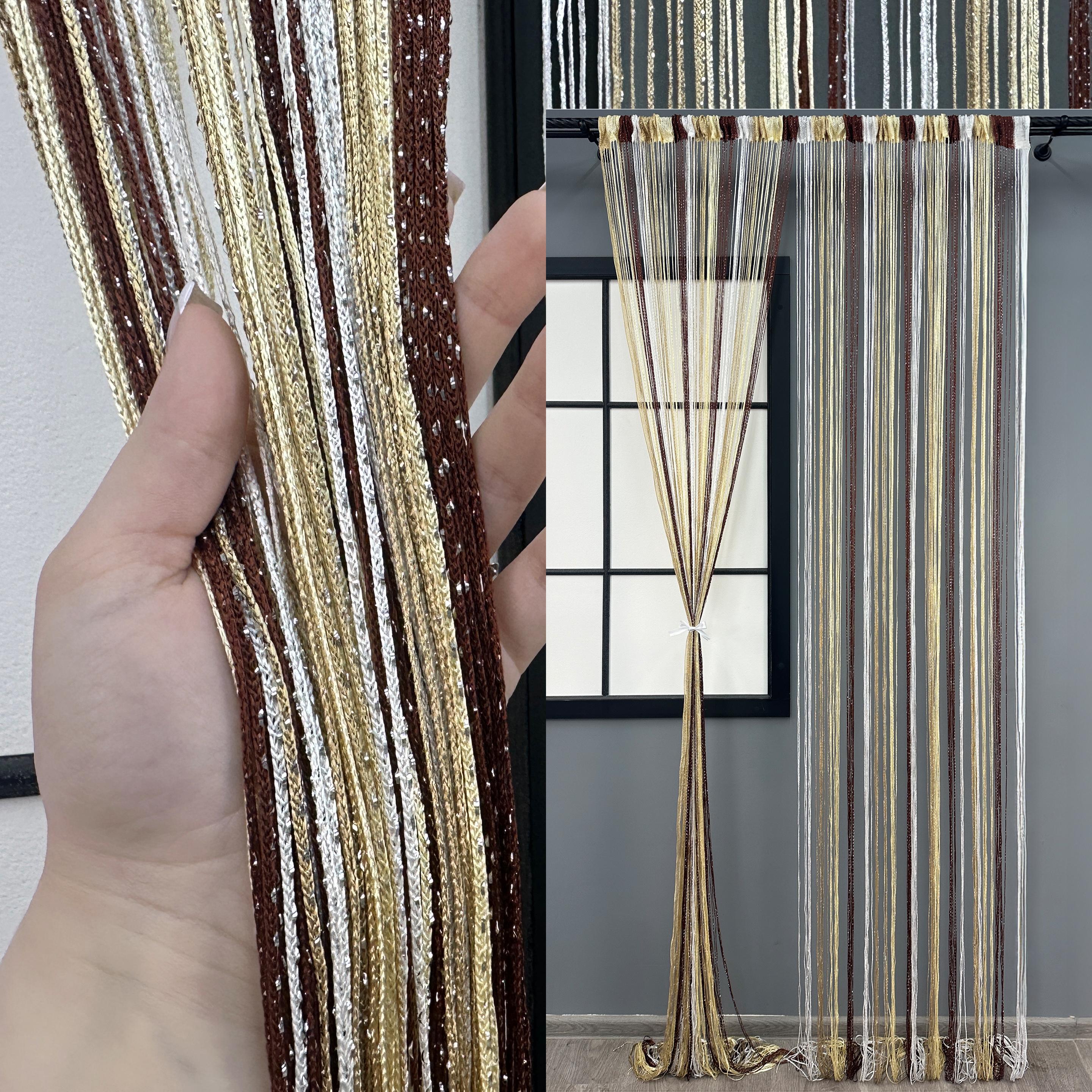Штори-нитки з люрексом 300х300 см Різнокольоровий (61-103) - фото 4 Штори-нитки з люрексом 300х300 см Різнокольоровий (61-103) - фото 4