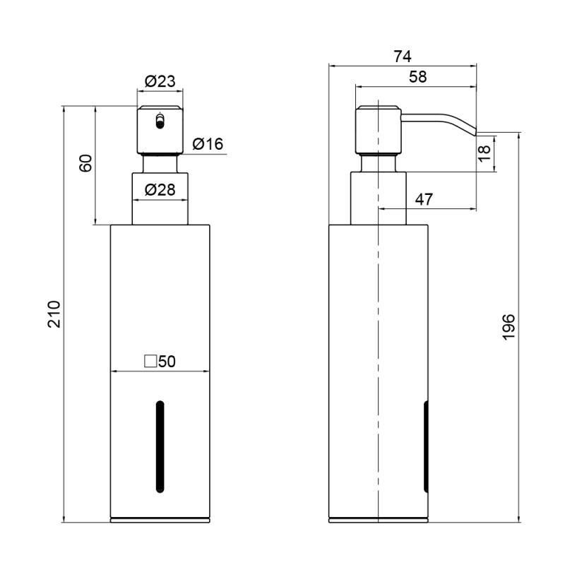 Дозатор для рідкого мила Q-tap Liberty BLM 1152-2 (VD00040038) - фото 2