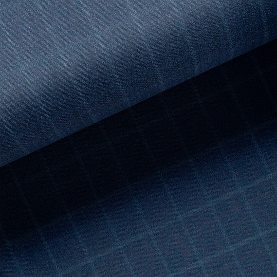 Ткань костюмная IDEIA Renzzo Ricci Клетка 1,5 м Темно-синий (2200004224343)