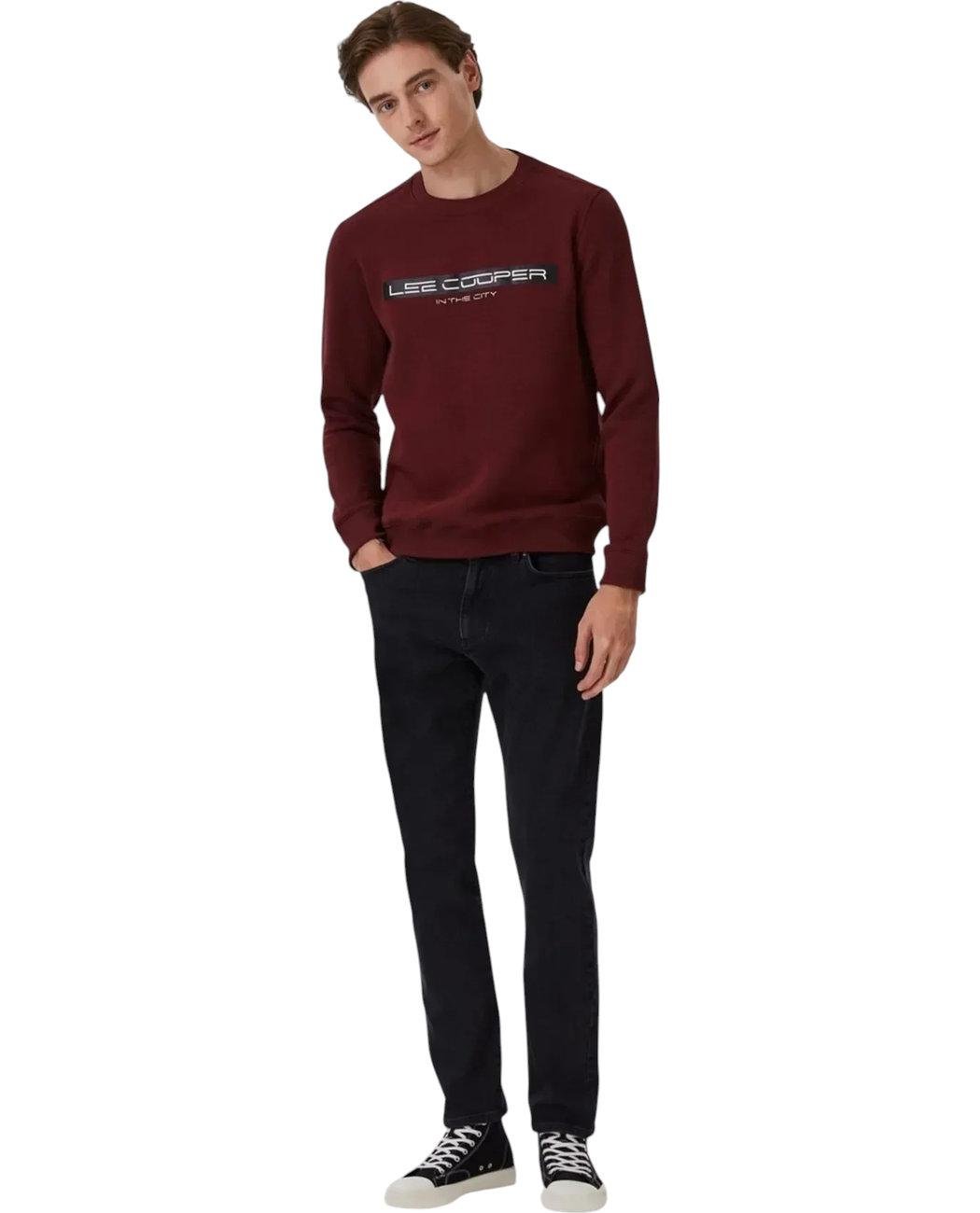 Світшот чоловічий Lee Cooper 231LCM241022.4201 XXL Бордовий (8682272351633) - фото 4 Світшот чоловічий Lee Cooper 231LCM241022.4201 XXL Бордовий (8682272351633) - фото 4