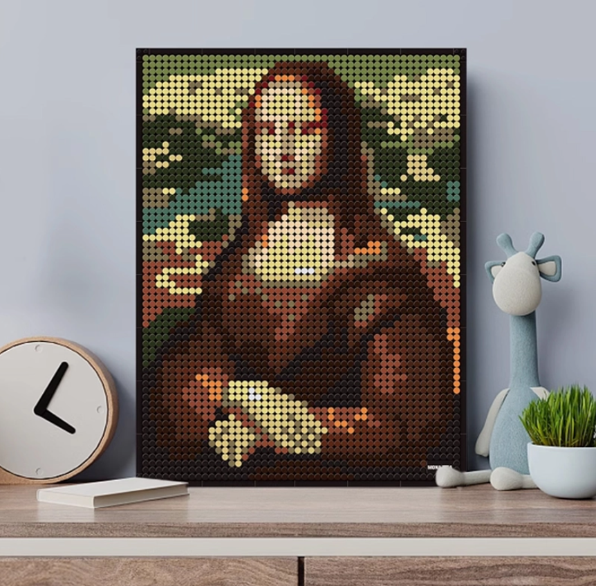 Конструктор 3D Wange картина Mona Lisa Мона Лиза 5121 для детей и взрослых 3262 детали - фото 6