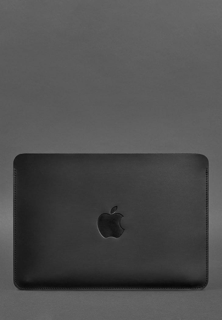 Кожаный чехол для MacBook 14" Crazy Horse Черный (A-027422) - фото 3 Кожаный чехол для MacBook 14" Crazy Horse Черный (A-027422) - фото 3