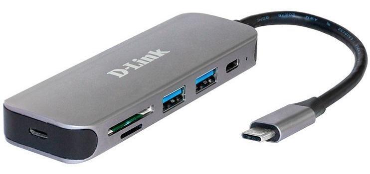 Концентратор D-Link DUB-2325 3xUSB 3.0 1xUSB-C 1xHDMI USB-C Сірий (23228409)