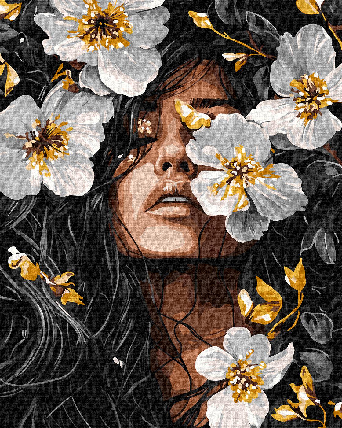 Набір для розпису по номерах Ideyka Пелюсткова музика 40x50 см (MTT-193146)