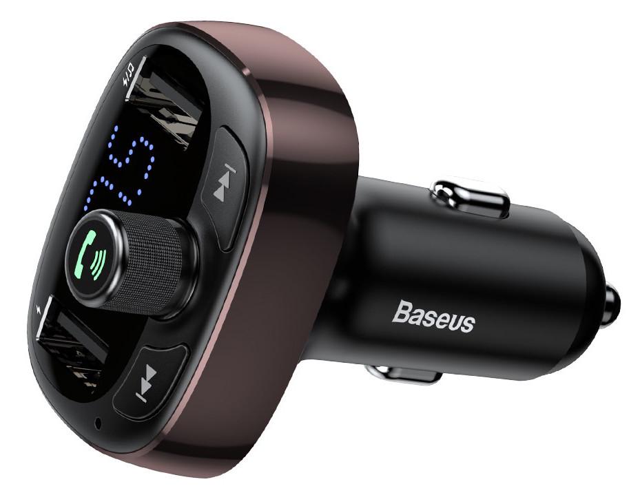 FM-трансмітер Baseus T-typed Wireless MP3 Charger Dark Coffee (CCALL-TM12)