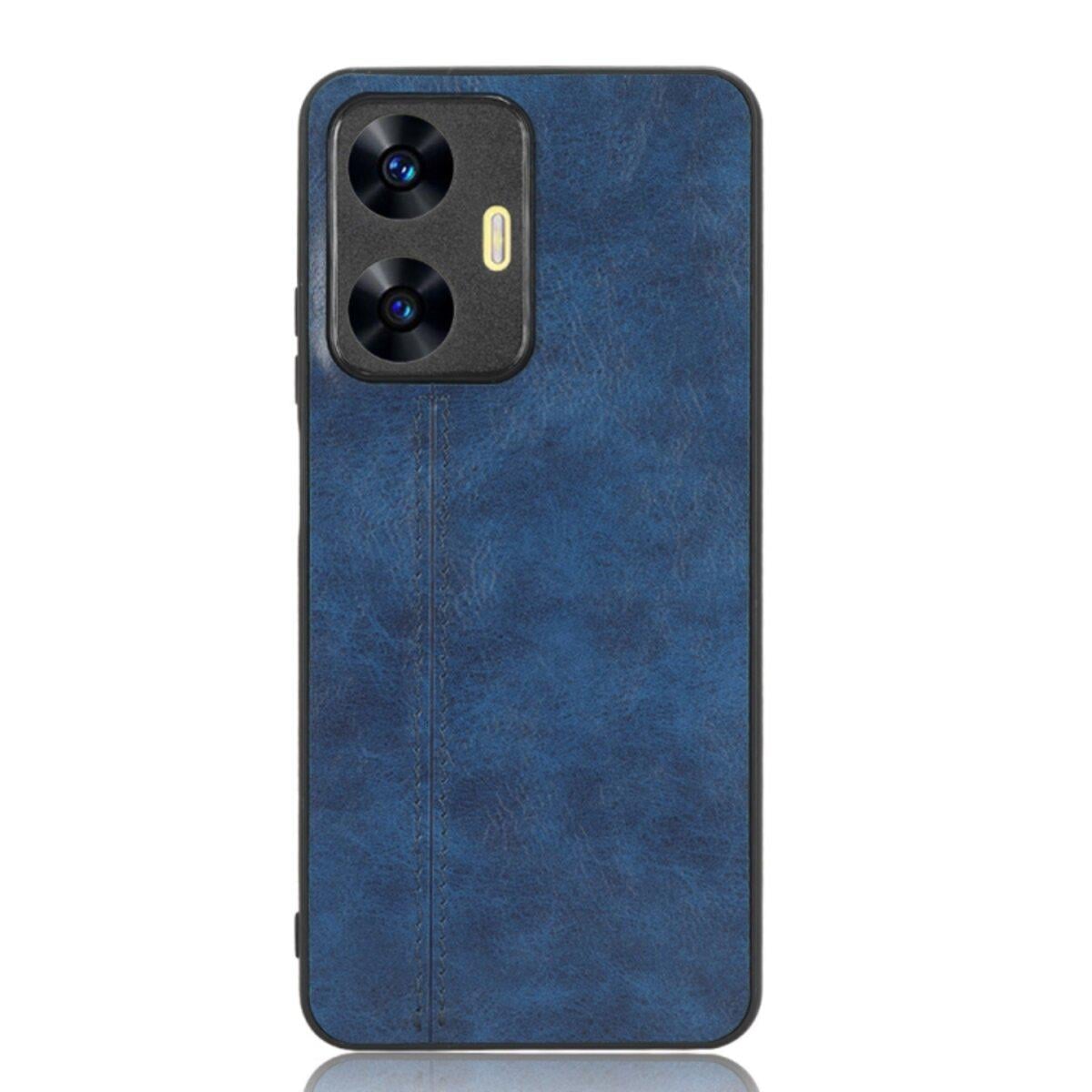 Противоударный чехол для Realme C55 Cosmiс Leather Case Blue