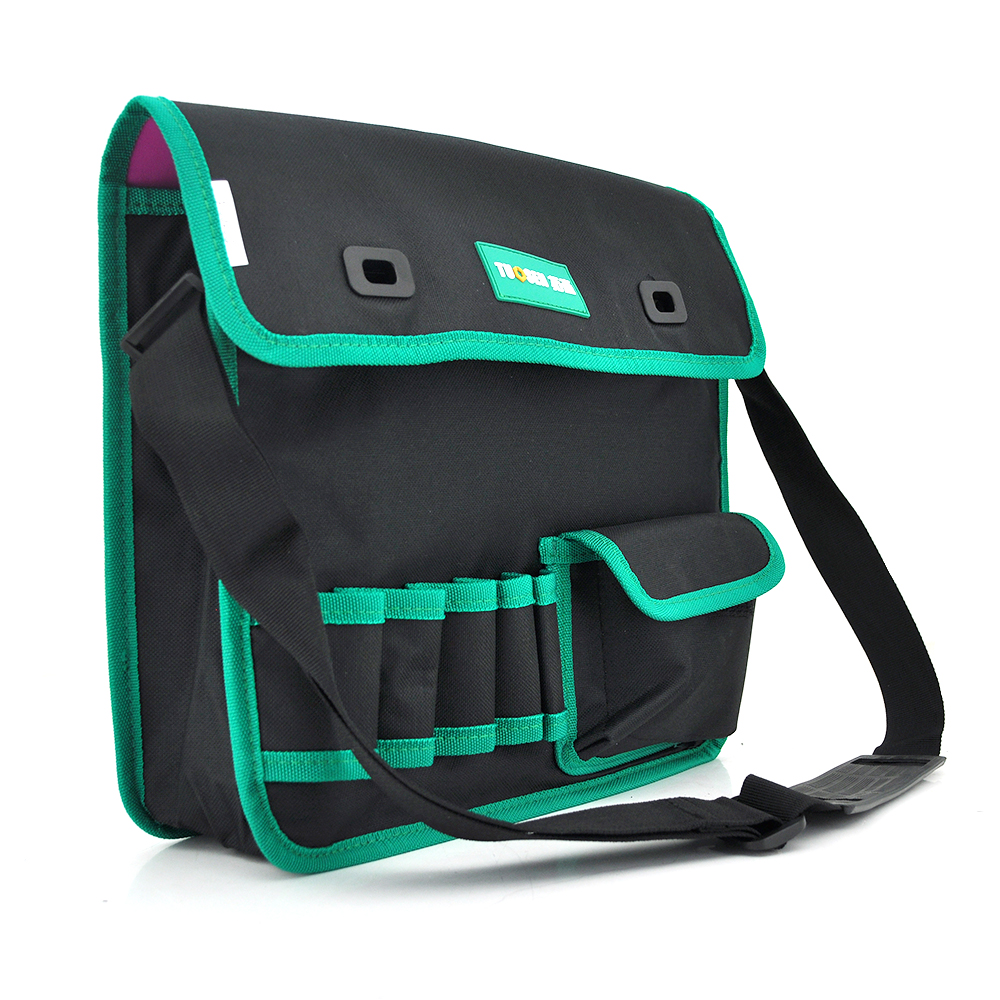 Сумка для монтажных инструментов Tuosen 8 карманов Черно-зеленый (YUT_V3996)