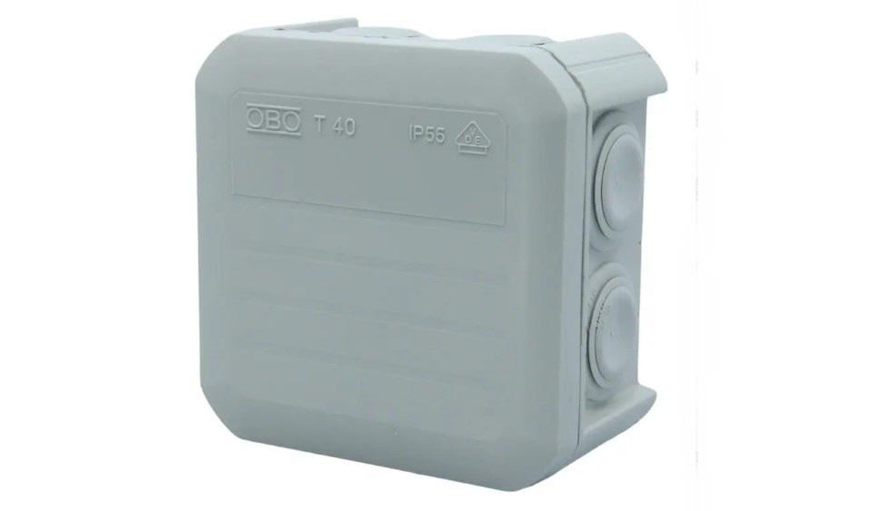 Коробка распределительная OBO Bettermann IP55 наружная пластиковая 90х90х52 (38081433)