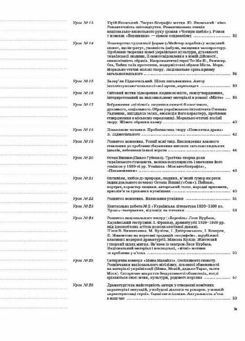 Підручник Мій конспект. Українська література. 11 клас. II семестр УММ058 (9786170037046) - фото 5