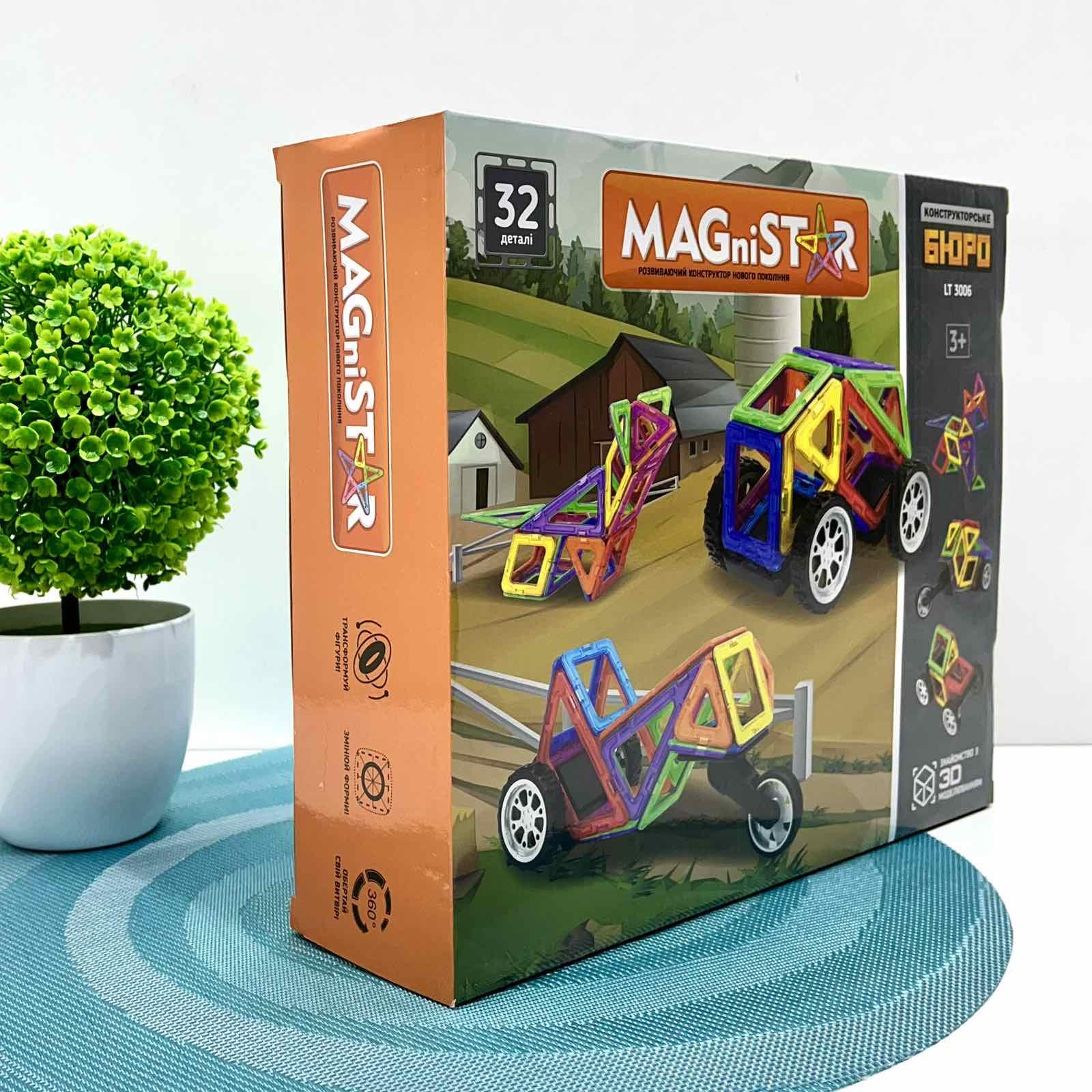 Конструктор магнитный Limo Toy Транспорт 32 дет. (LT3006) - фото 4 Конструктор магнитный Limo Toy Транспорт 32 дет. (LT3006) - фото 4