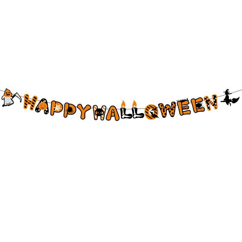 Гирлянда на Хэллоуин Happy Halloween 3 м Разноцветный (340196)