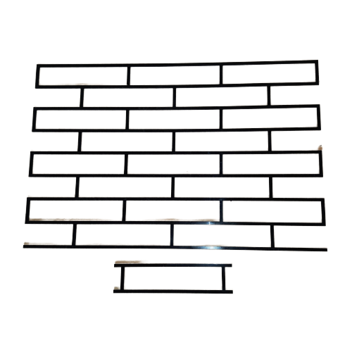 Набір трафаретів багаторазовий для штукатурки Цегла 722х472х3 мм (tdsn-1.1) - фото 2