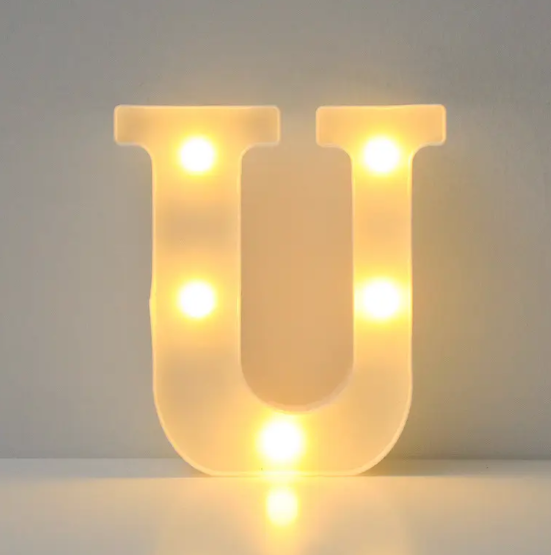 Літера led об'ємна U маленька 16x11 см Білий (553099) Літера led об'ємна U маленька 16x11 см Білий (553099)