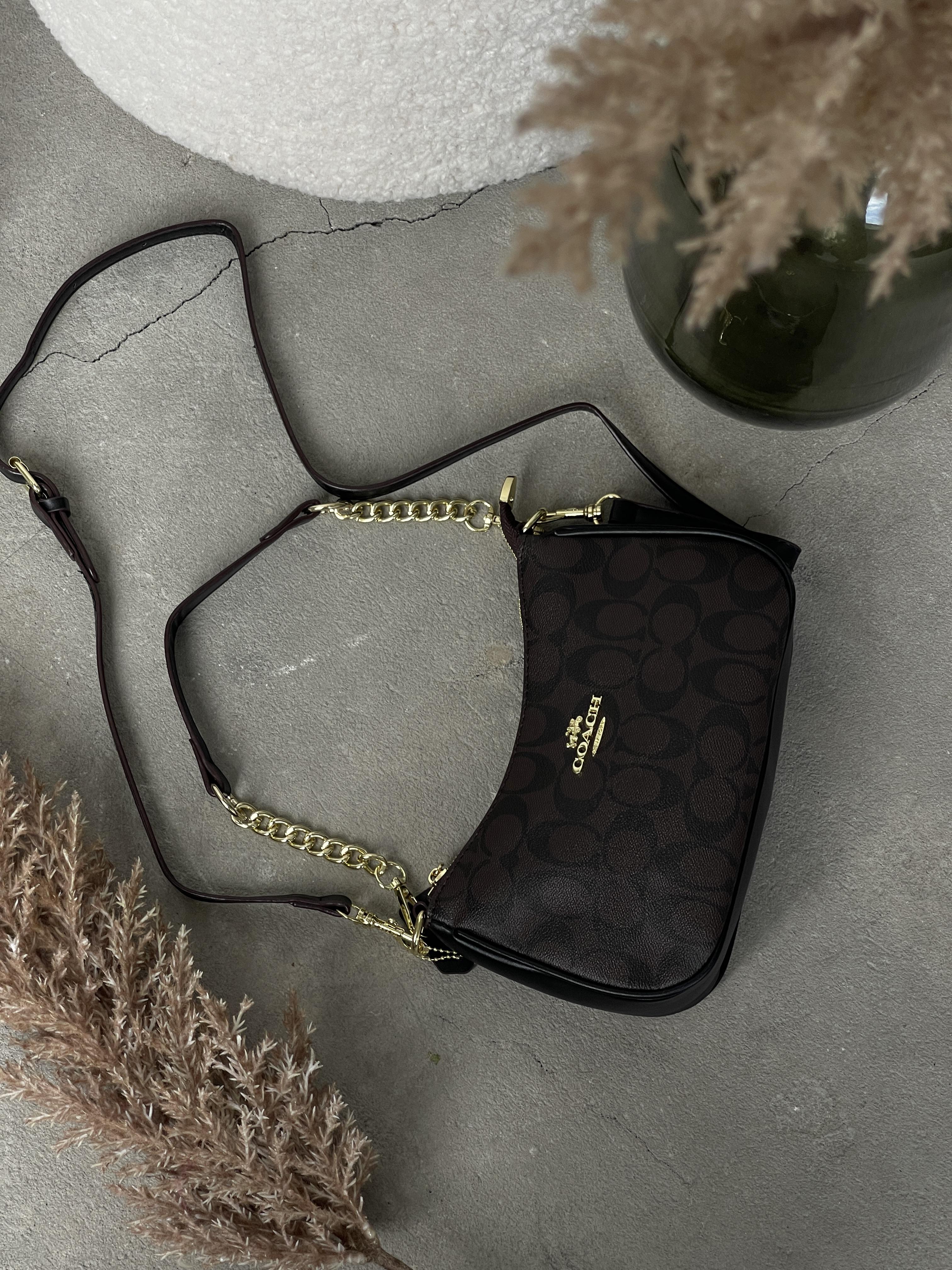 Женская сумка в стиле Coach Bolso de hombro Teri Шоколадный (20332-1)