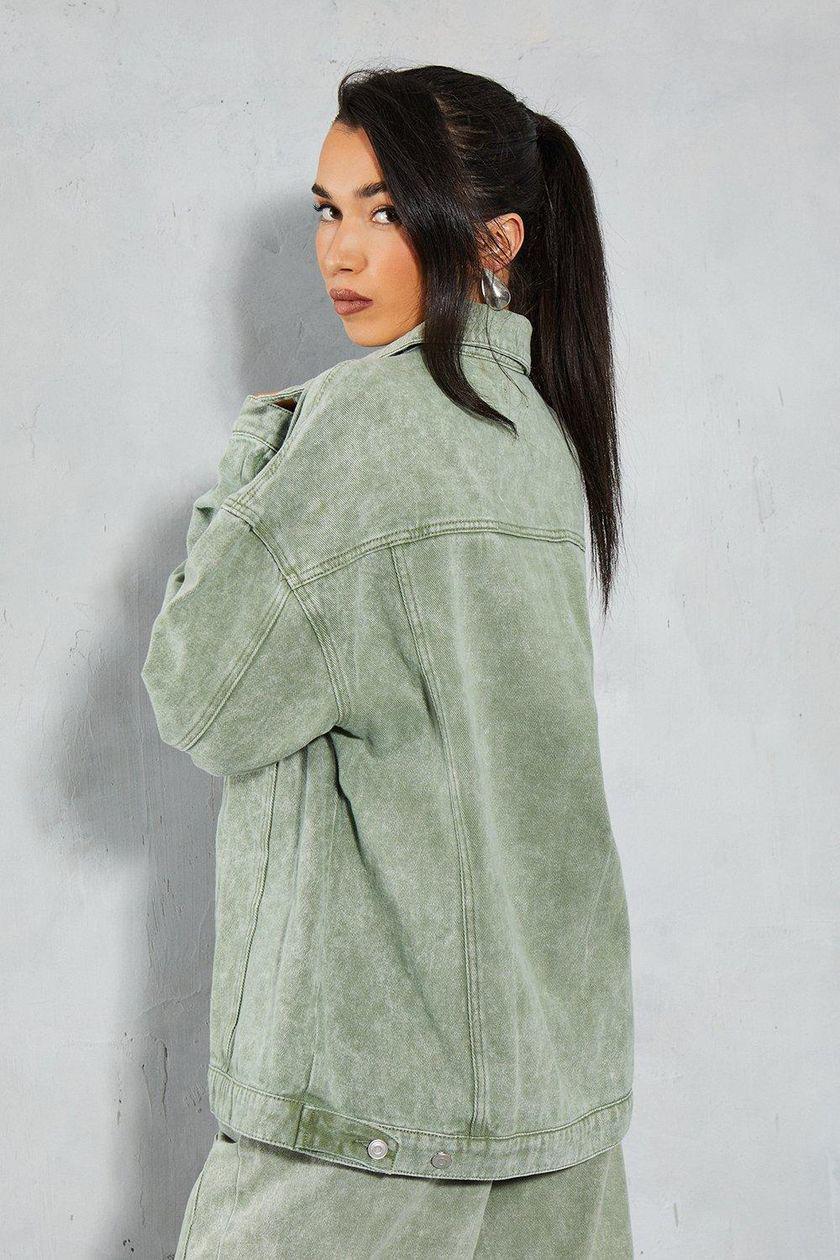 Джинсовка Misspap Oversize бавовна/віскоза Зелений (29550413) - фото 2 Джинсовка Misspap Oversize бавовна/віскоза Зелений (29550413) - фото 2