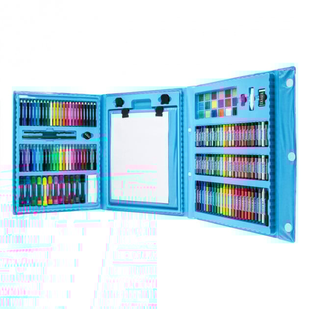 Набор для детского рисования "Настоящий художник" чемодане из 208 пр. + чемодан с мольбертом Голубой (4221721)