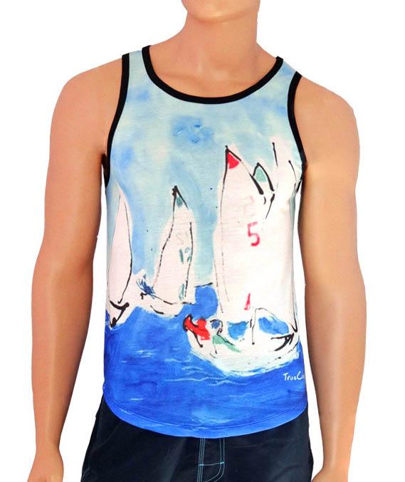 Майка мужская UXH M Голубой (2481)