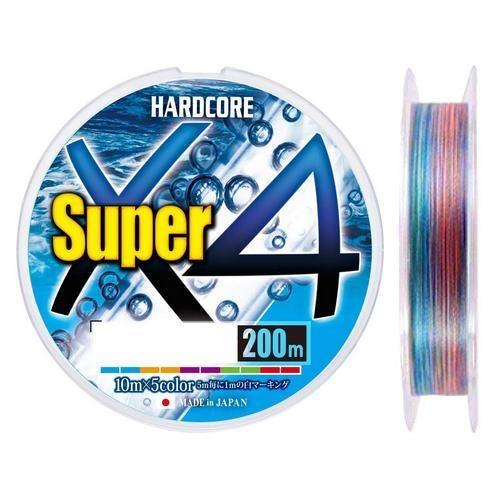 Шнур Duel Hardcore Super X4 5Color #0,6/0,13 мм 5,4 кг 200 м (2171700310)