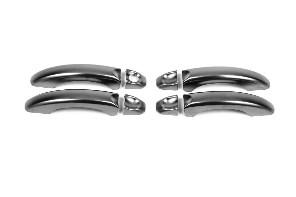 Накладки на ручки Черный Хром Omsa Line для Volkswagen Amarok 2010-2022 гг. нержавеющая сталь Хром