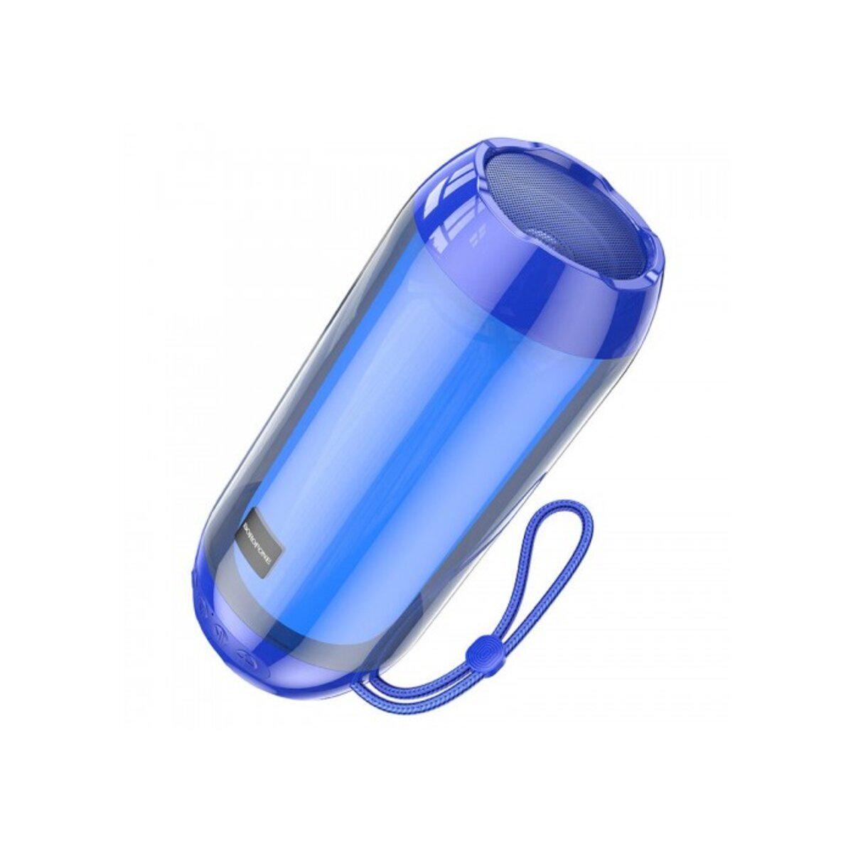 Портативная колонка Borofone BR25 Crazy sound colorful luminous BT speaker 1200 mAh Blue (19100317) - фото 2