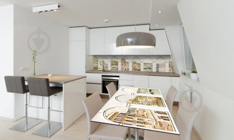 Наклейка виниловая на стол Zatarga «Белые арки Город» 650х1200 мм Z180379/1st Наклейка виниловая на стол Zatarga «Белые арки Город» 650х1200 мм Z180379/1st