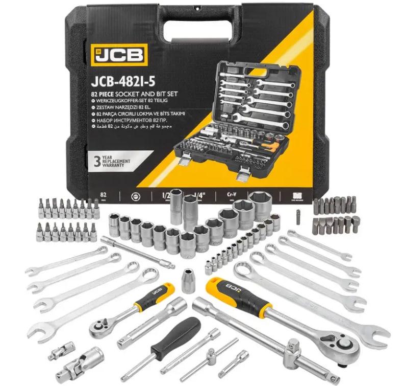 Набір інструментів JCB Tools 4821-5 82 од. 1/4" 1/2" - фото 4