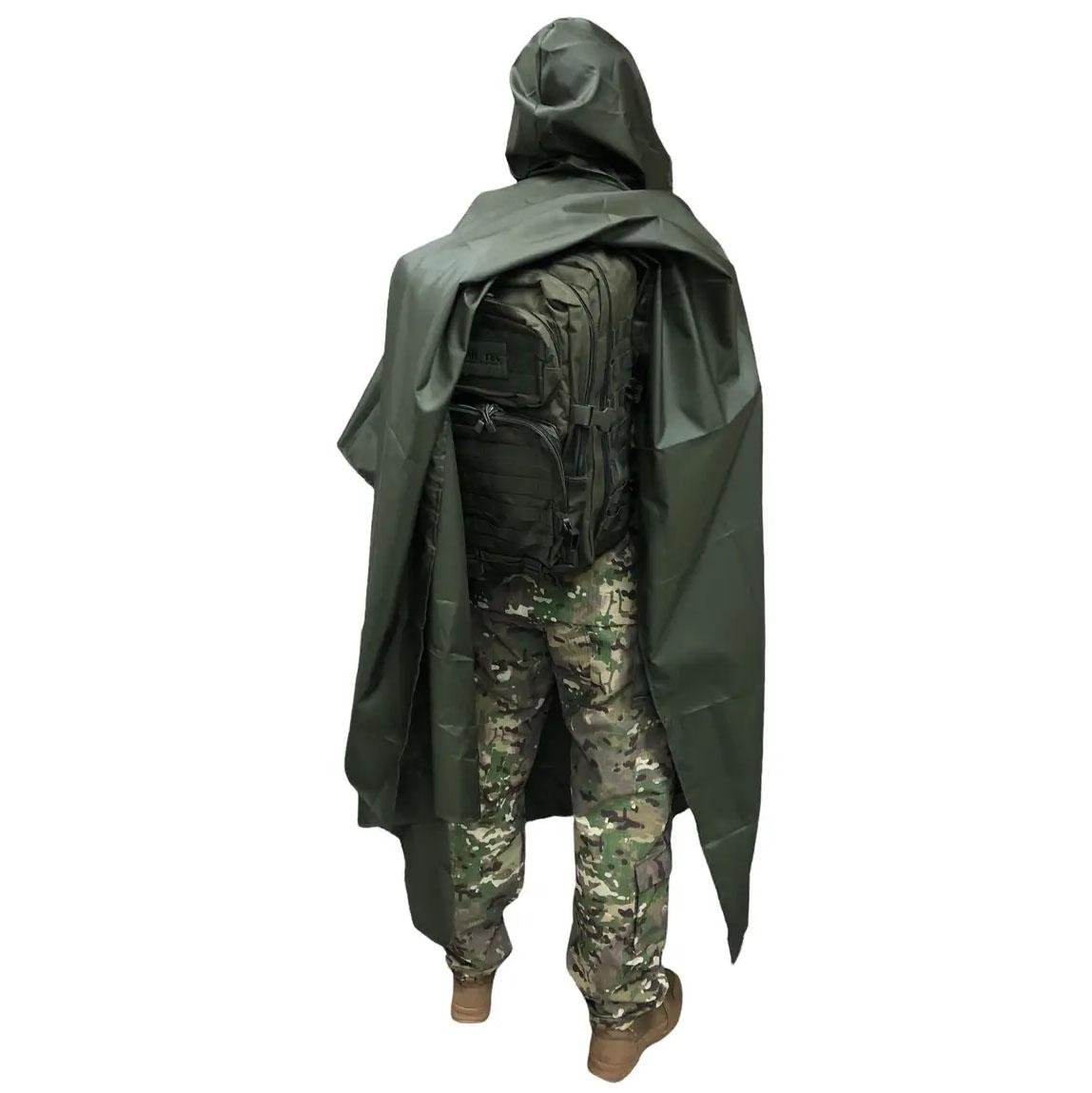 Пончо водонепроникне Оливковий (522278) - фото 7 Пончо водонепроникне Оливковий (522278) - фото 7