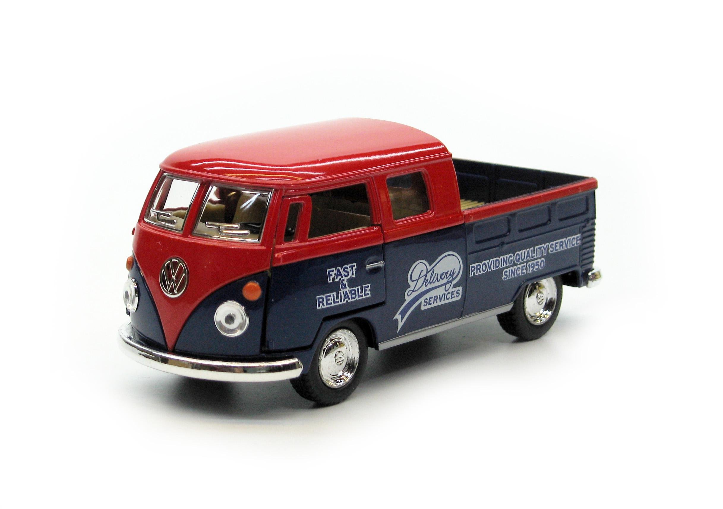 Машина металева KT5396W Volkswagen Bus Double Cab Pickup Delivery 1963