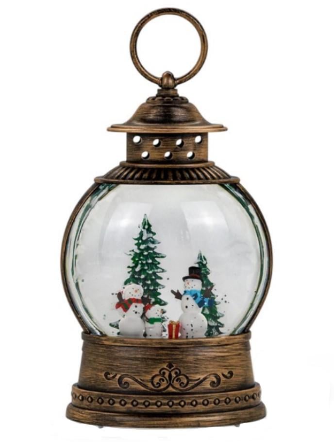 Новогодний ночник Снеговики WDL 2103C с подсветкой и музыкой (2104618710)