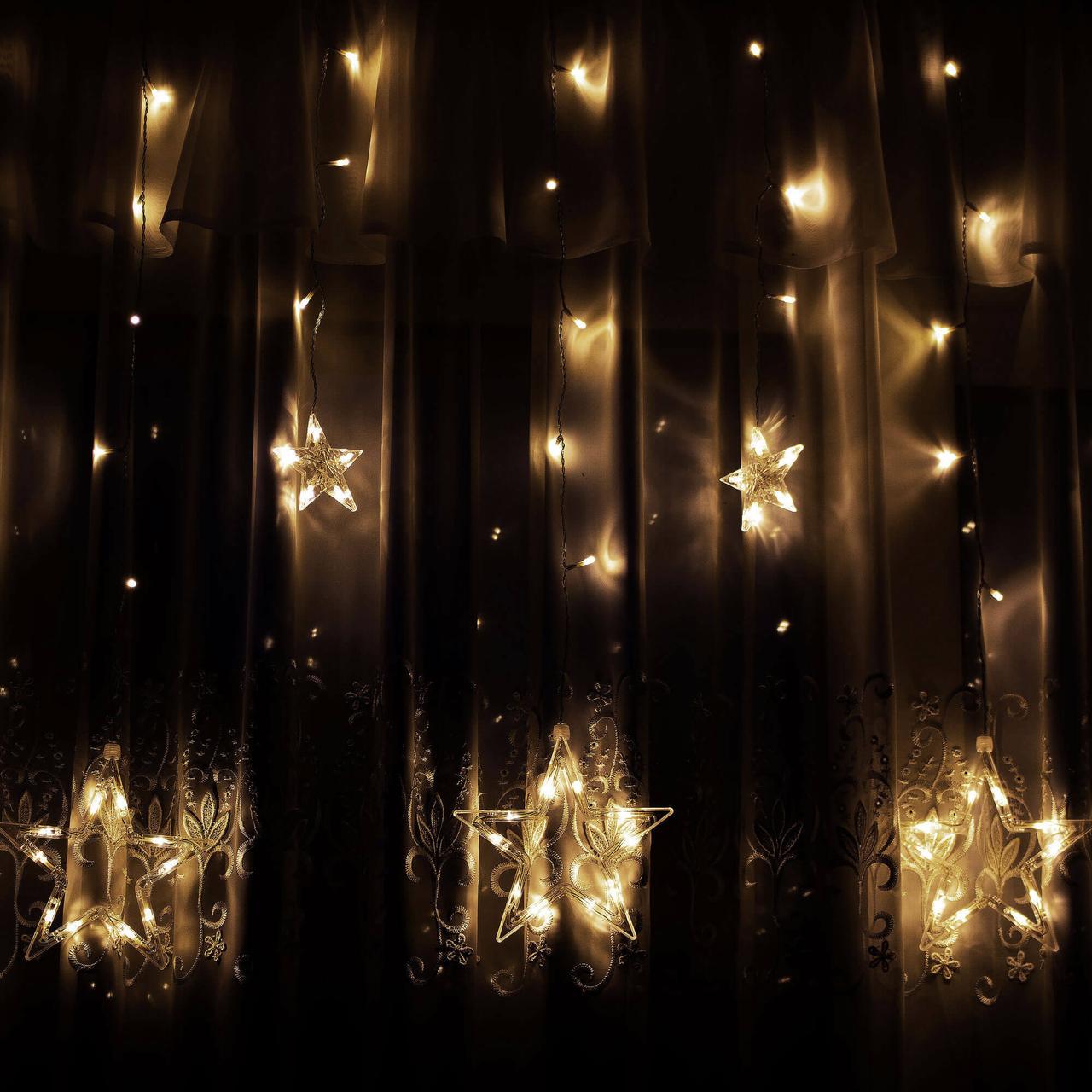 Гірлянда-бахрома вулична Springos 2 м 138 LED Warm White (CL4012 s-vida L) - фото 3