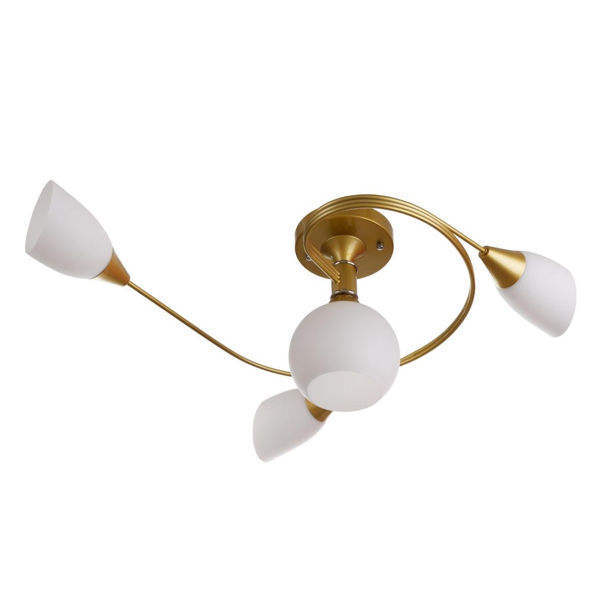 Люстра Brille BR-01 609C/4 E27 G 4 лампочки Золотистый