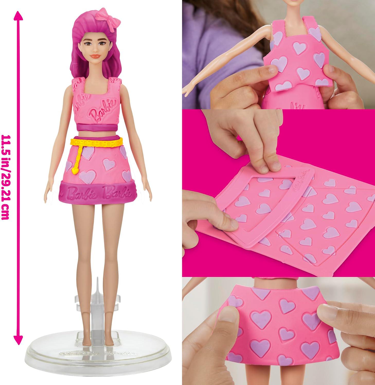 ᐉ Набор для лепки Hasbro Play-Doh Barbie Сердечки и волосы
