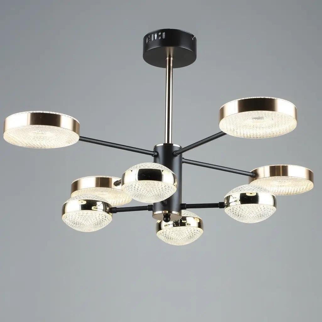 LED-люстра потолочная Sirius на восемь плафонов 3000/6500К IP20 B YH871/4+4 60W Золотистый (28686441)