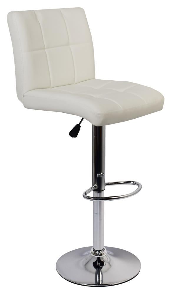 Барный стул Bonro BC-0106 со спинкой и подставкой для ног до 120 кг Белый (106-76-40080027)