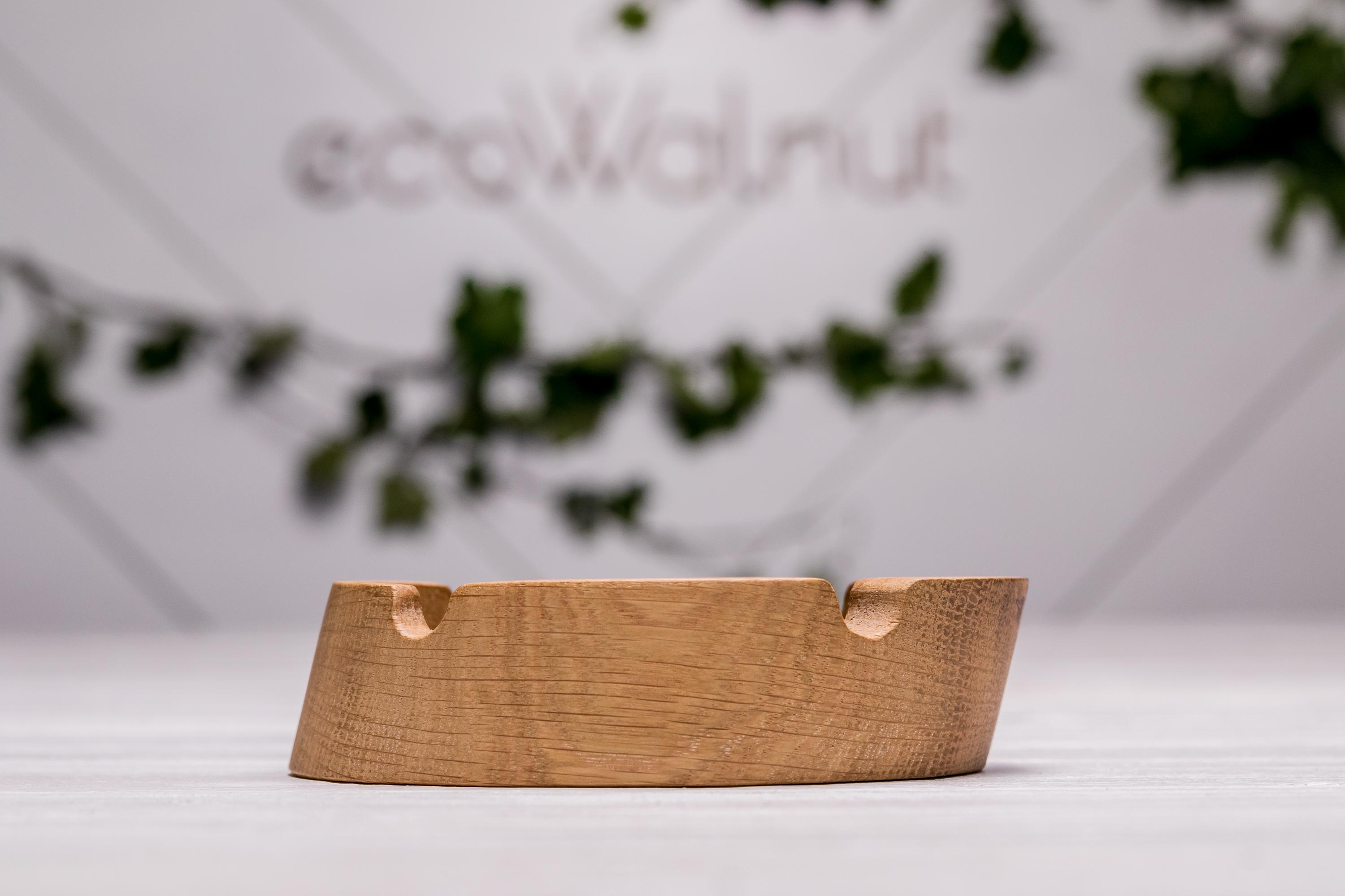 Пепельница деревянная EcoWalnut с персональным логотипом на подарок (LA-4) - фото 6