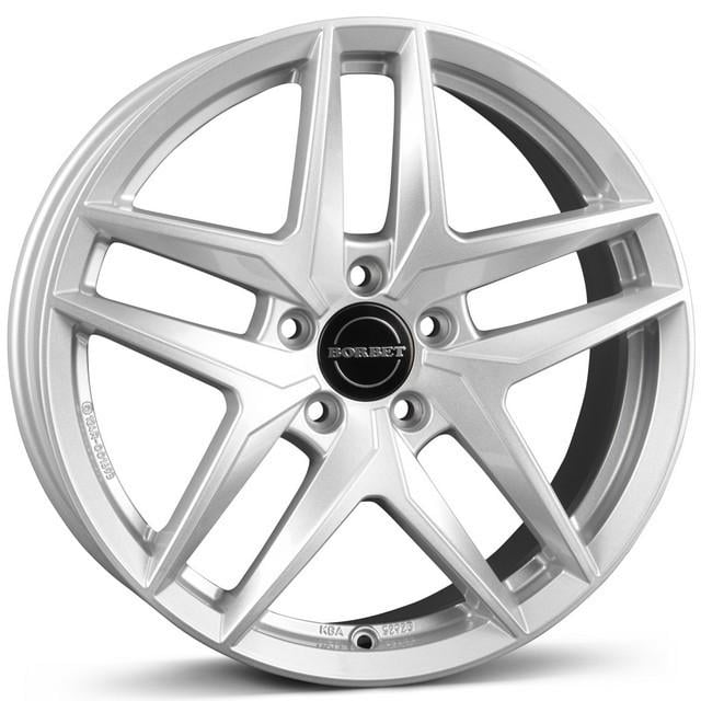 Литые диски Borbet Z 7,5x17 5x112 ET36 DIA66,5 Crystal silver