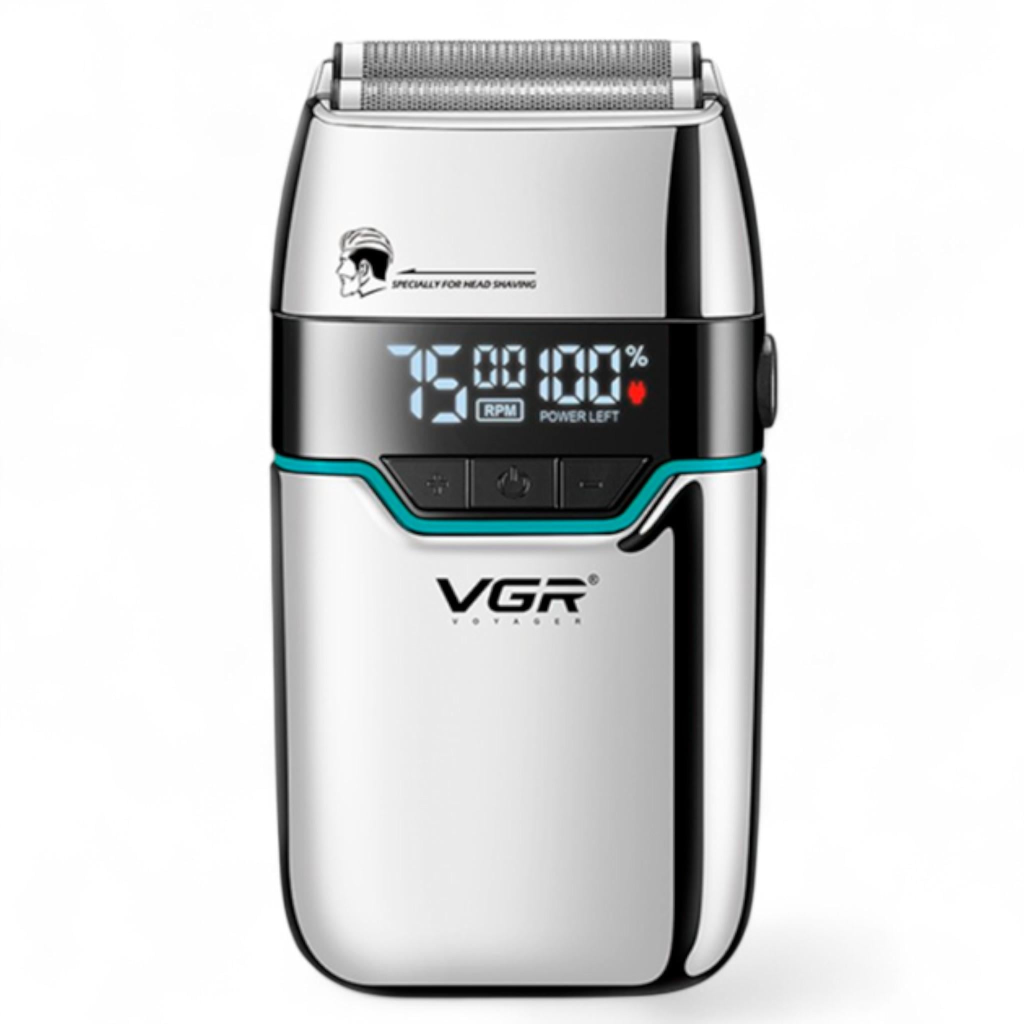 Электробритва VGR V-350 шейвер двойное лезвие LED-дисплей влагозащита 2 насадки Silver (Е_V-350Silver ) Электробритва VGR V-350 шейвер двойное лезвие LED-дисплей влагозащита 2 насадки Silver (Е_V-350Silver )