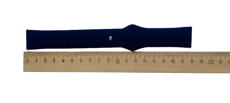 Ремешок для часов силиконовый 22х175 мм Midnight Blue (3215) - фото 3