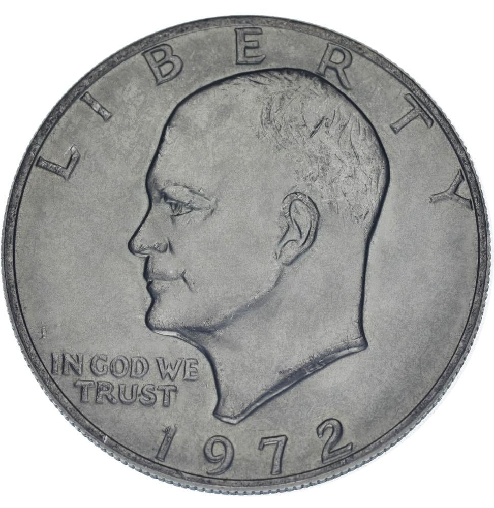 Коллекционная монета США 1 доллар 1972 Эйзенхауэр F-VF KM#203 (М07854)