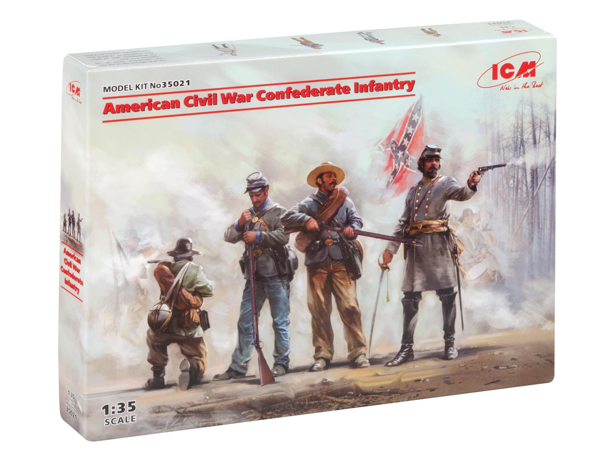Збірна модель ICM Піхота Конфедерації Громадянська війна в США (35021)