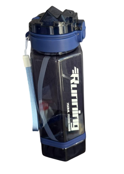 Бутылка для воды YIWU Running с ремешком 760 мл Синий (HP-14-48BL)