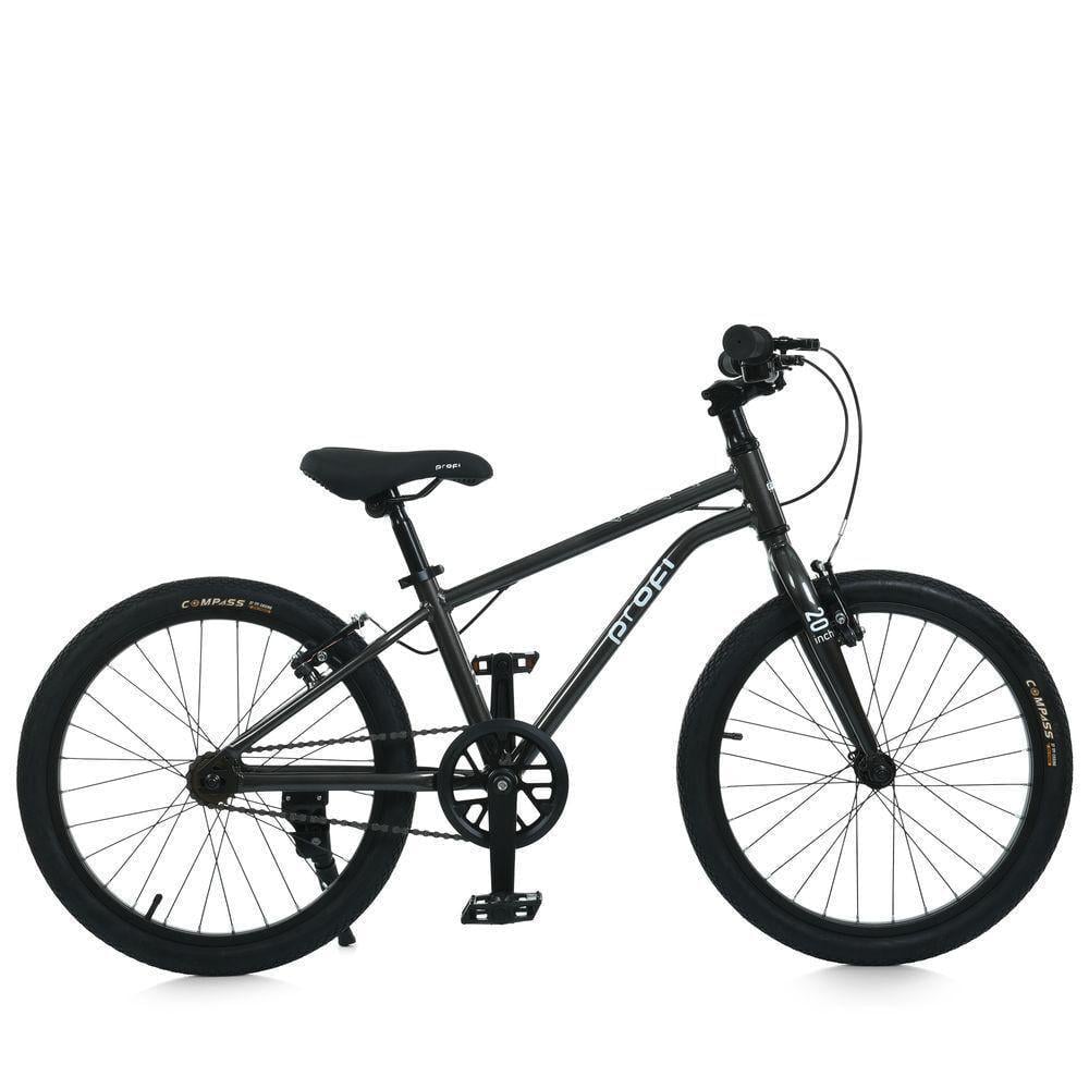 Дитячий велосипед PROF1 Lighty 20" алюмінієвий Темно-сірий - фото 2 Дитячий велосипед PROF1 Lighty 20" алюмінієвий Темно-сірий - фото 2