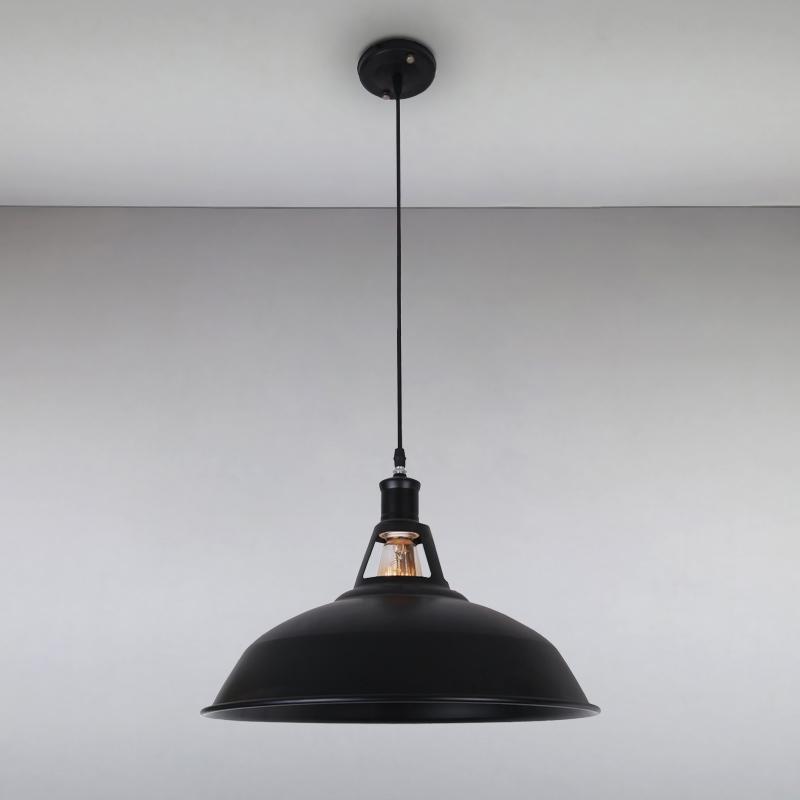 Люстра підвісна лофт Light House LS-11076-1 BK 390 на одну лампу Чорний